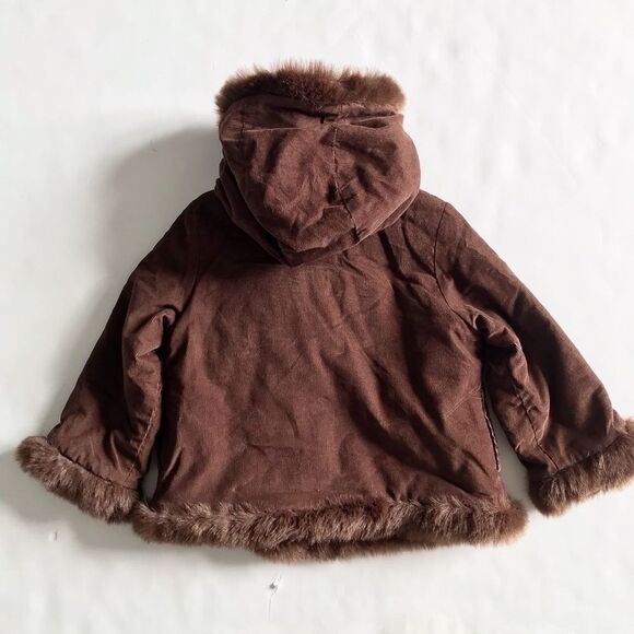 Babygap Braden corduroy faux fur trimmed jacket EUC 4T - Picture 7 of 7